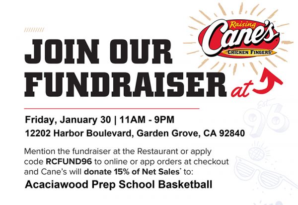 Raising Cane's Basketball Fundraiser